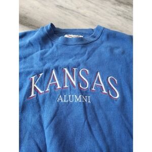 Vintage Oarsman 913 Kansas Alumni Crewneck Sweatshirt Blue Mens Large‎